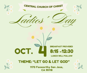 Ladies' Day October 4, 2025. 8:15 am - 12:30 pm